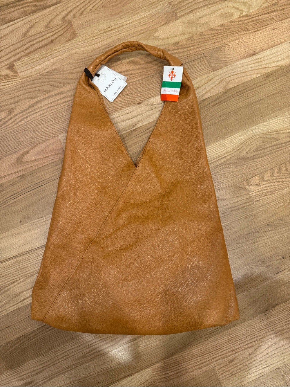 Marlon real calf leather big bag